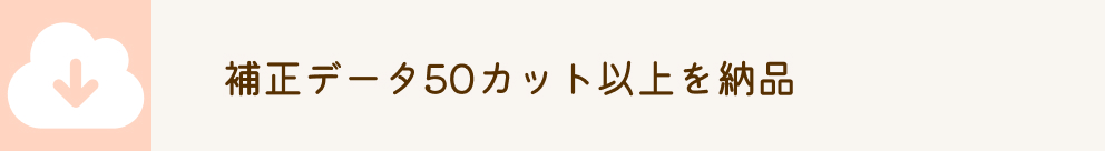 データ50カット以上を納品