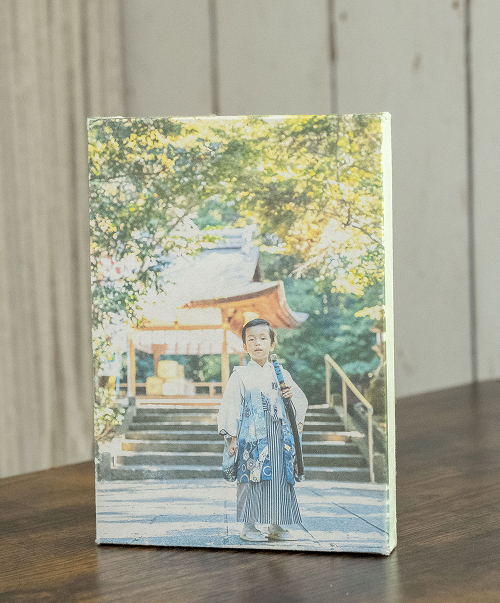 七五三写真の木製パネル商品