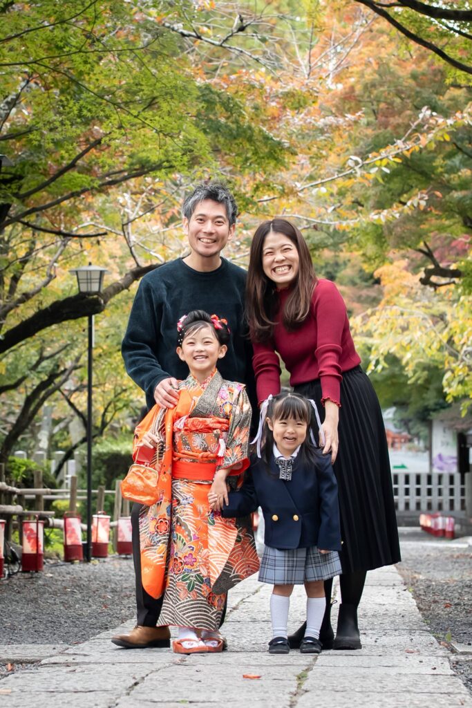 長岡天満宮 七五三 家族撮影　出張撮影