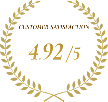 Customer Satisfaction : 4. 92/5