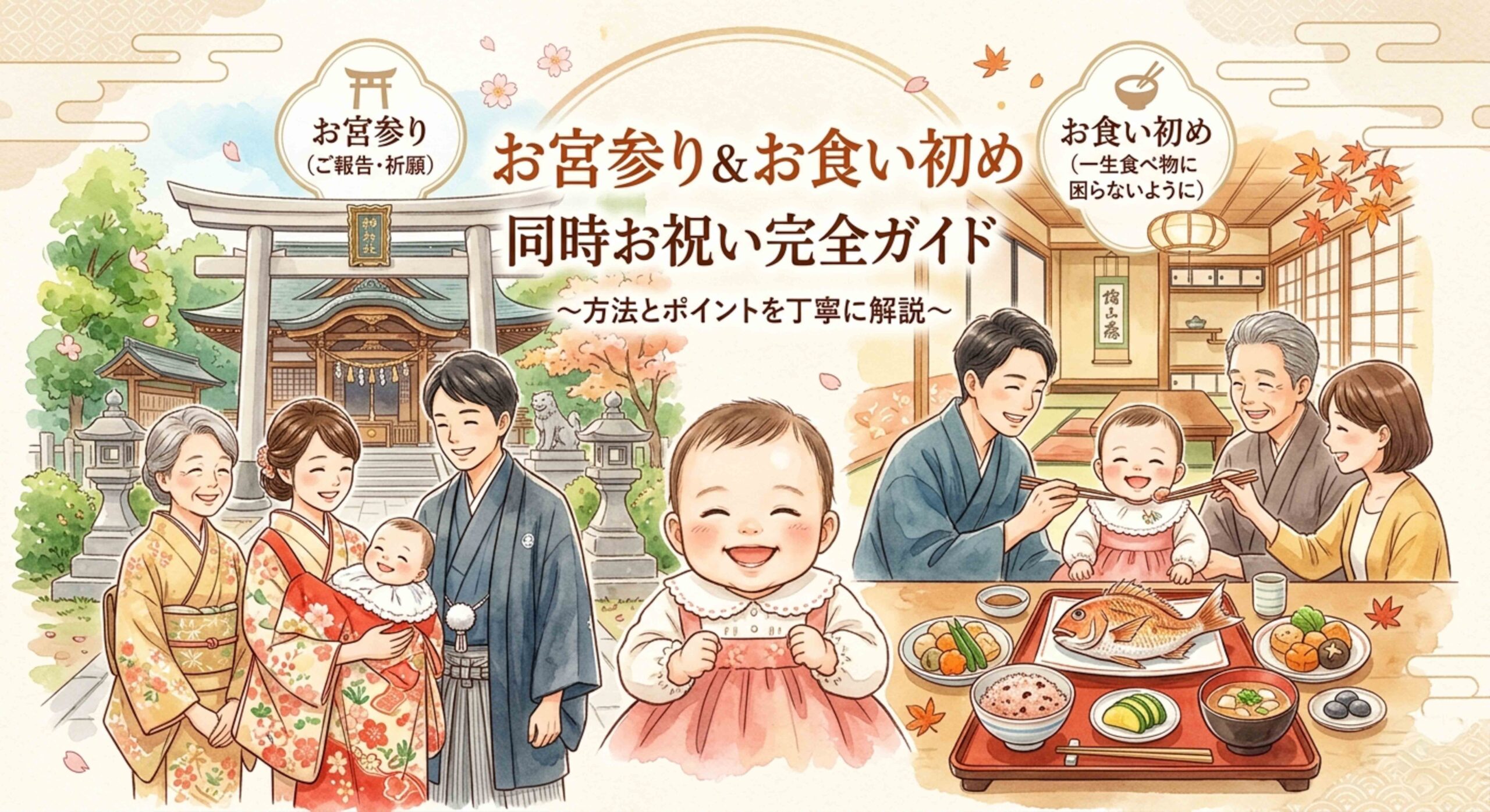 お宮参り お食い初め