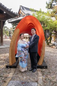 お宮参り　御香宮神社